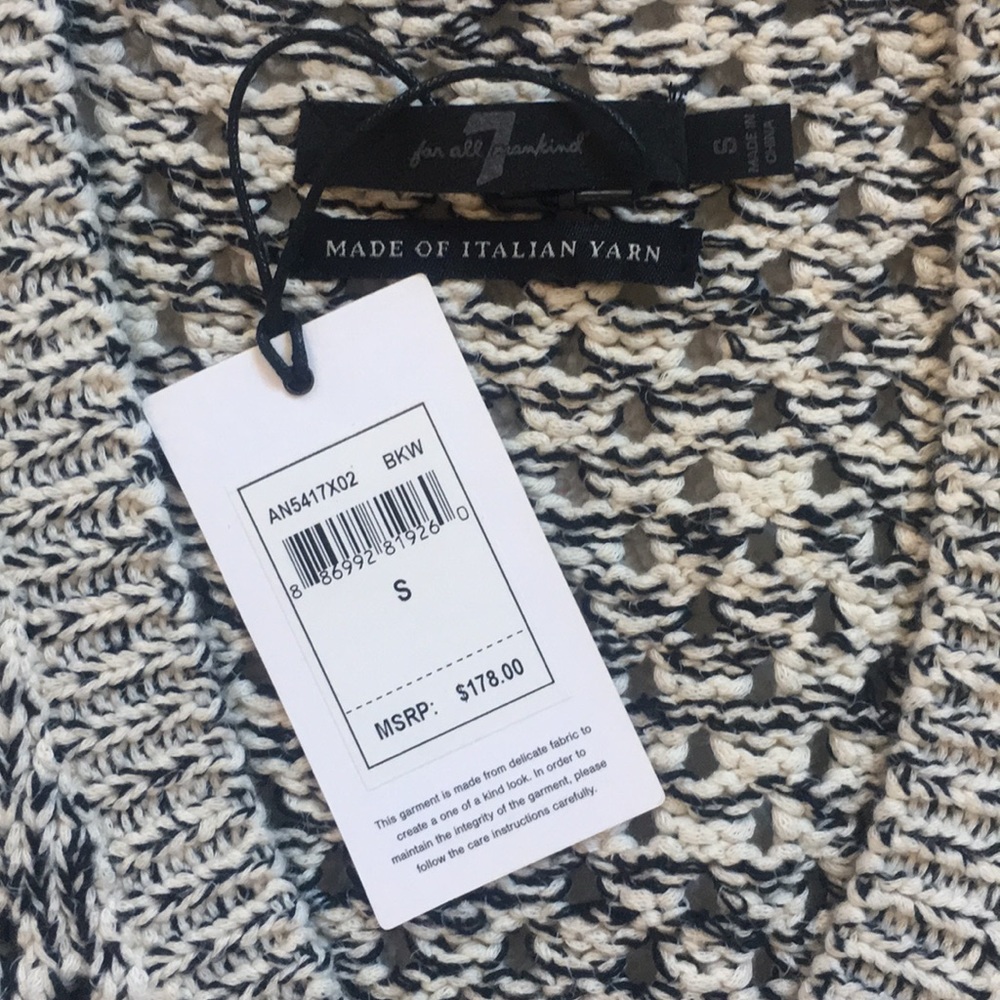 7 For All Mankind Chunky Knit Shell - Picture 2 of 3